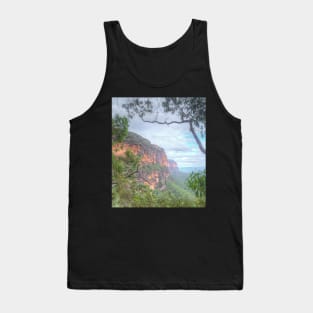 Mountains Cliff With Natural Frame Tank Top